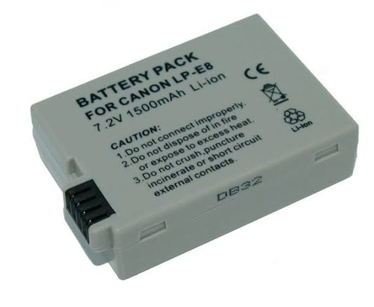 Replacement Battery LP-E8 for Canon cameras (Accessories)