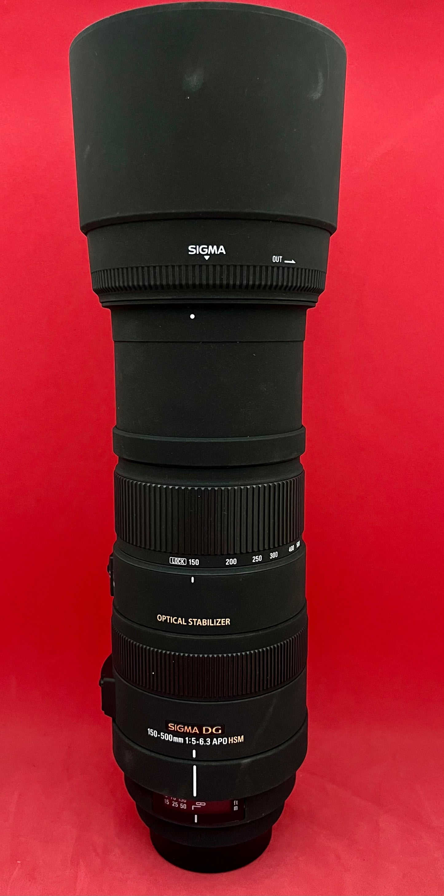 Sigma 150-500mm f/5-6.3 DG APO AF HSM OS Lense for CANON (USED)