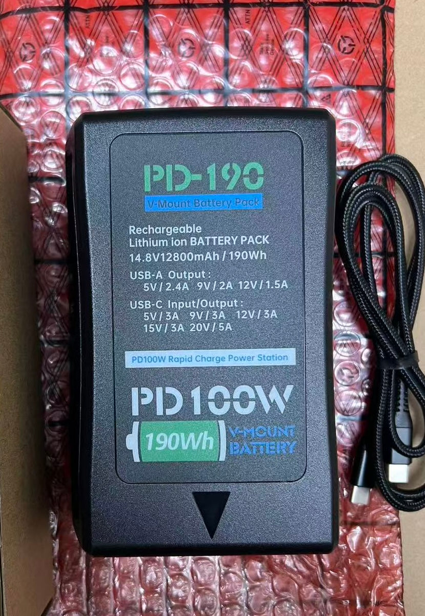 BP-190 V-Mount V-Lock Battery 12800 mAh 190 Wh ( New )