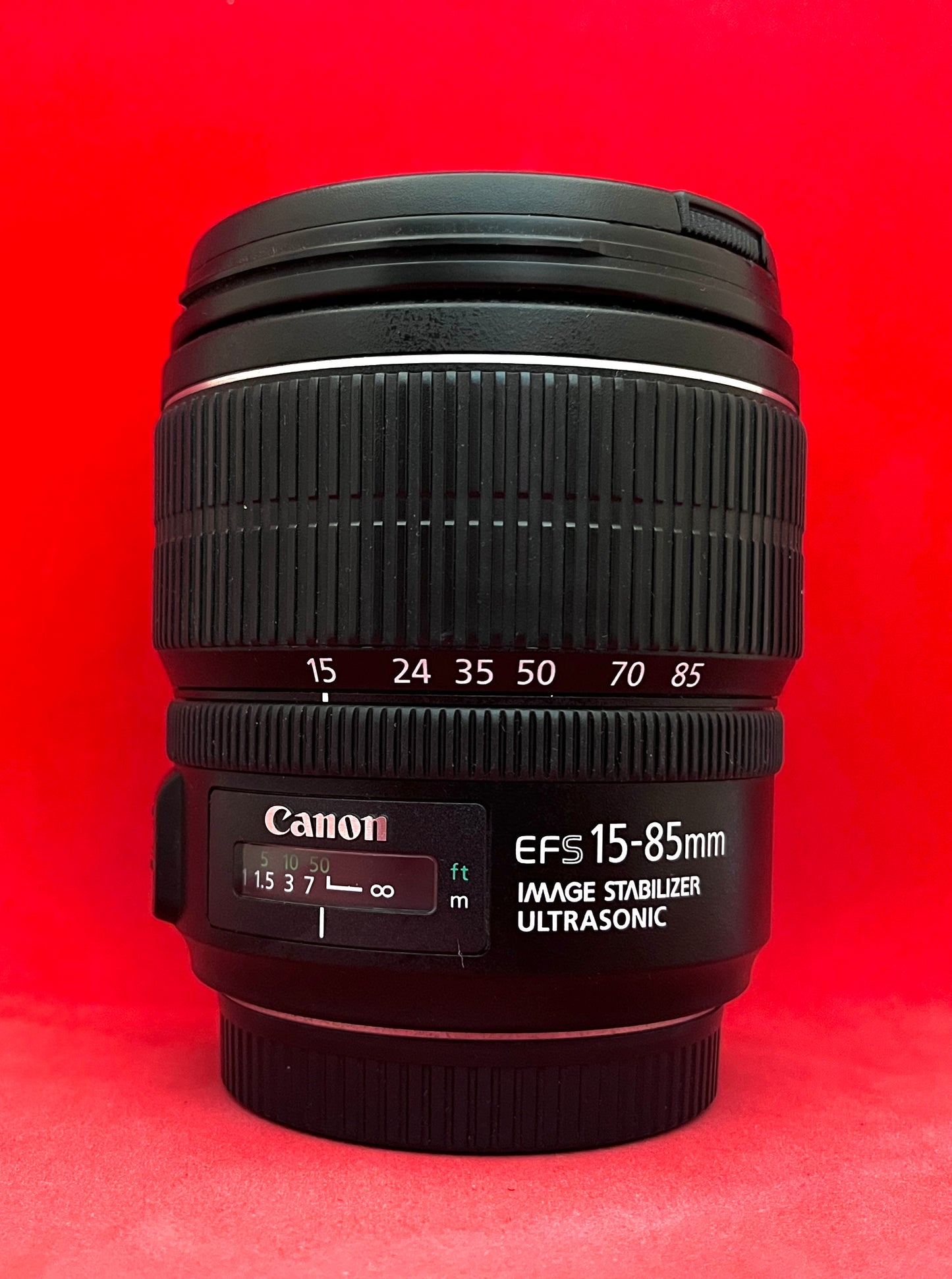 CANON EF-S 15-85MM F3.5-5.6 IS USM MACRO LENS (used)