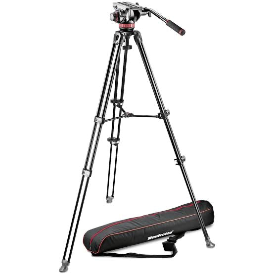 Manfrotto MVH500A + MVT502AM Tripod and Carry Bag