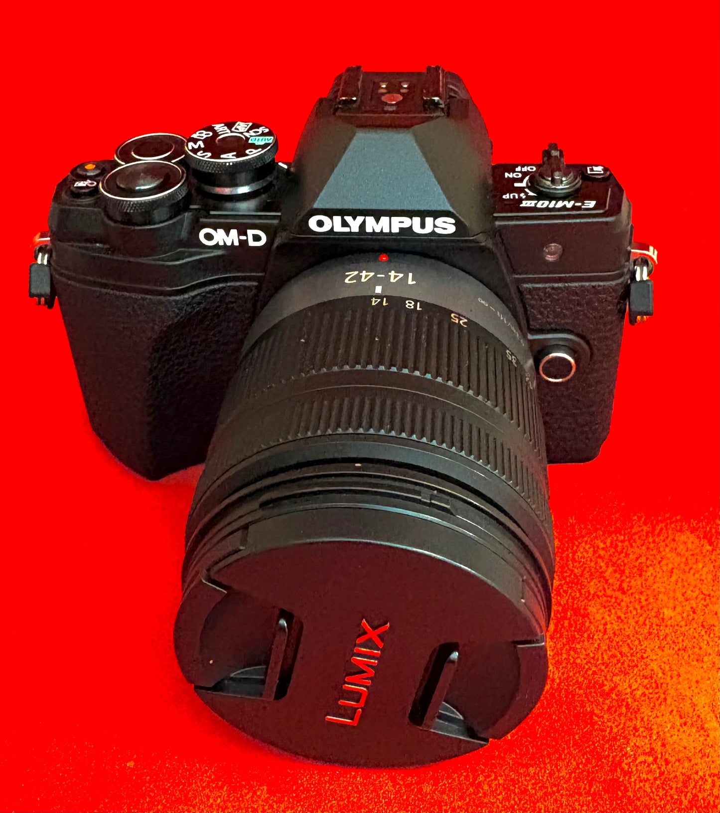 Olympus E-M10 II Camera and Panasonic 14-42mm F3.5-5.6 OIS Lens (used)