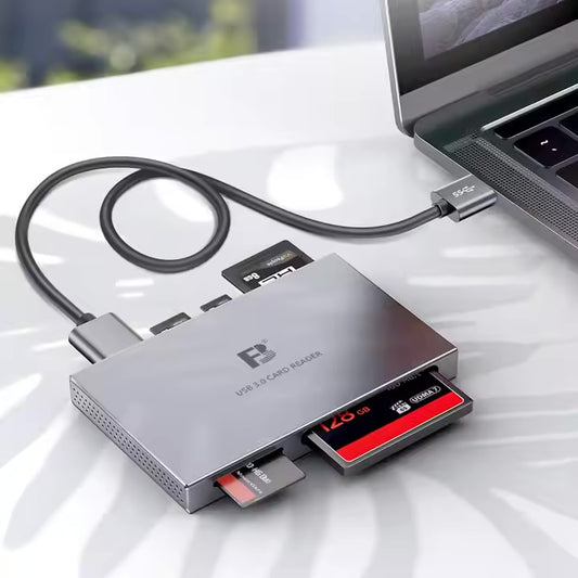FB Metal shell USB3.0 high-speed CF SD MS M2 TF card reader card
