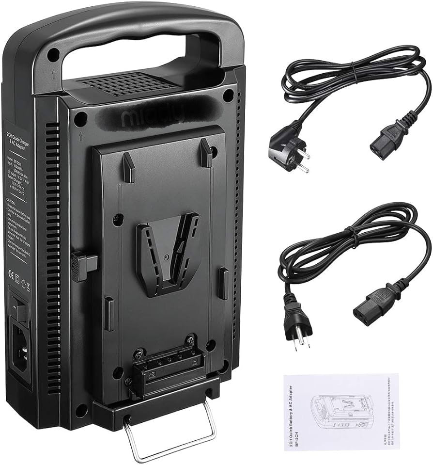 Dual-Channel Battery Charger for V-Mount Batteries New