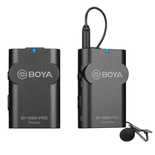 Boya BY-WM4 Pro-K1 2.4GHz Dual-Channel Digital Wireless Microphone System.