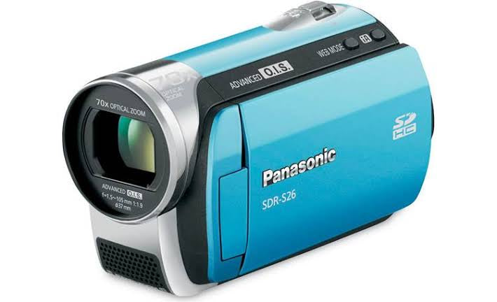 Panasonic SDR-S26 SD Card Standard Definition Camcorder blue (used)