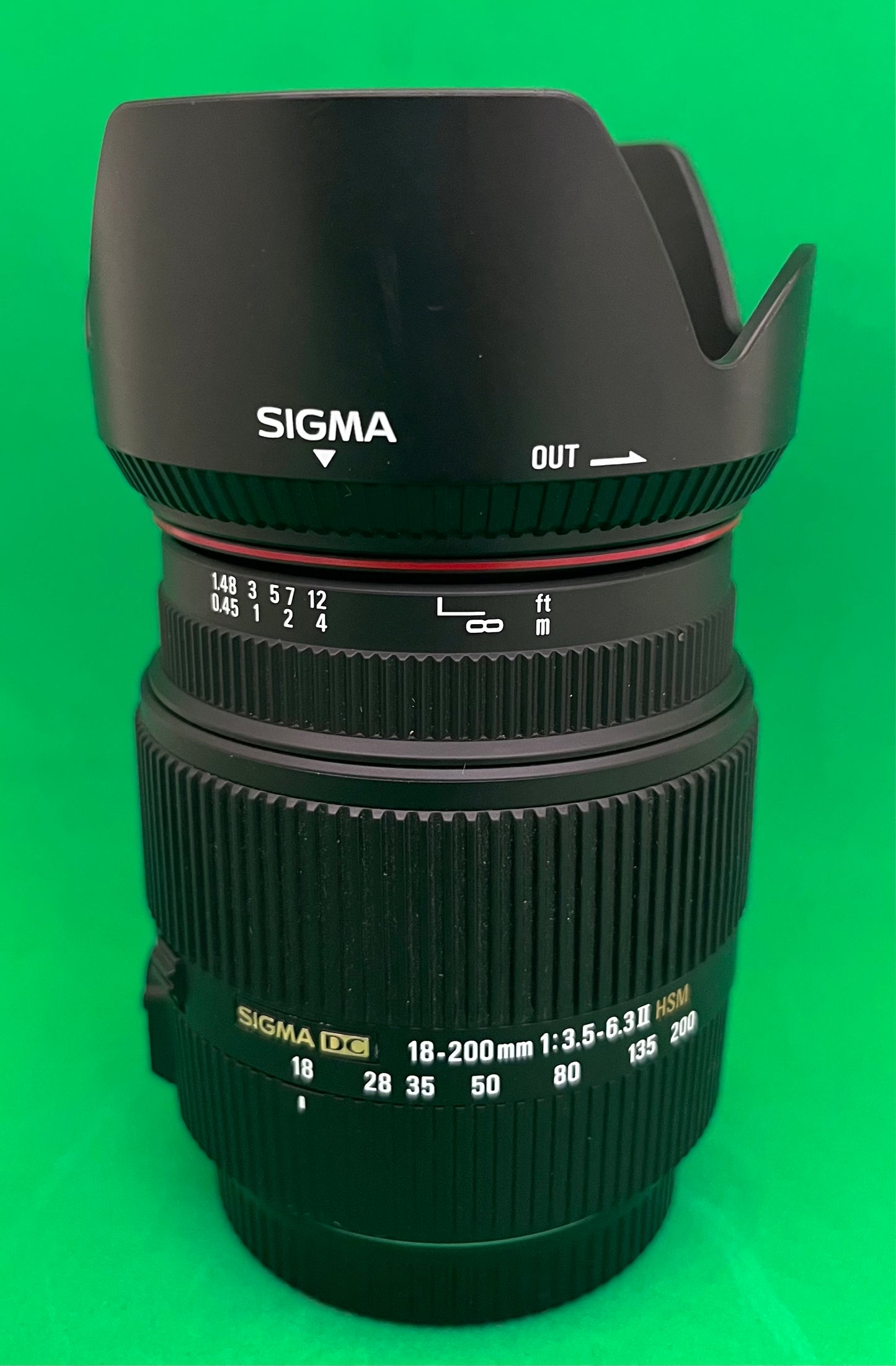 Sigma 18-200mm f/3.5-6.3 DC Lens for Canon Digital SLR (used)