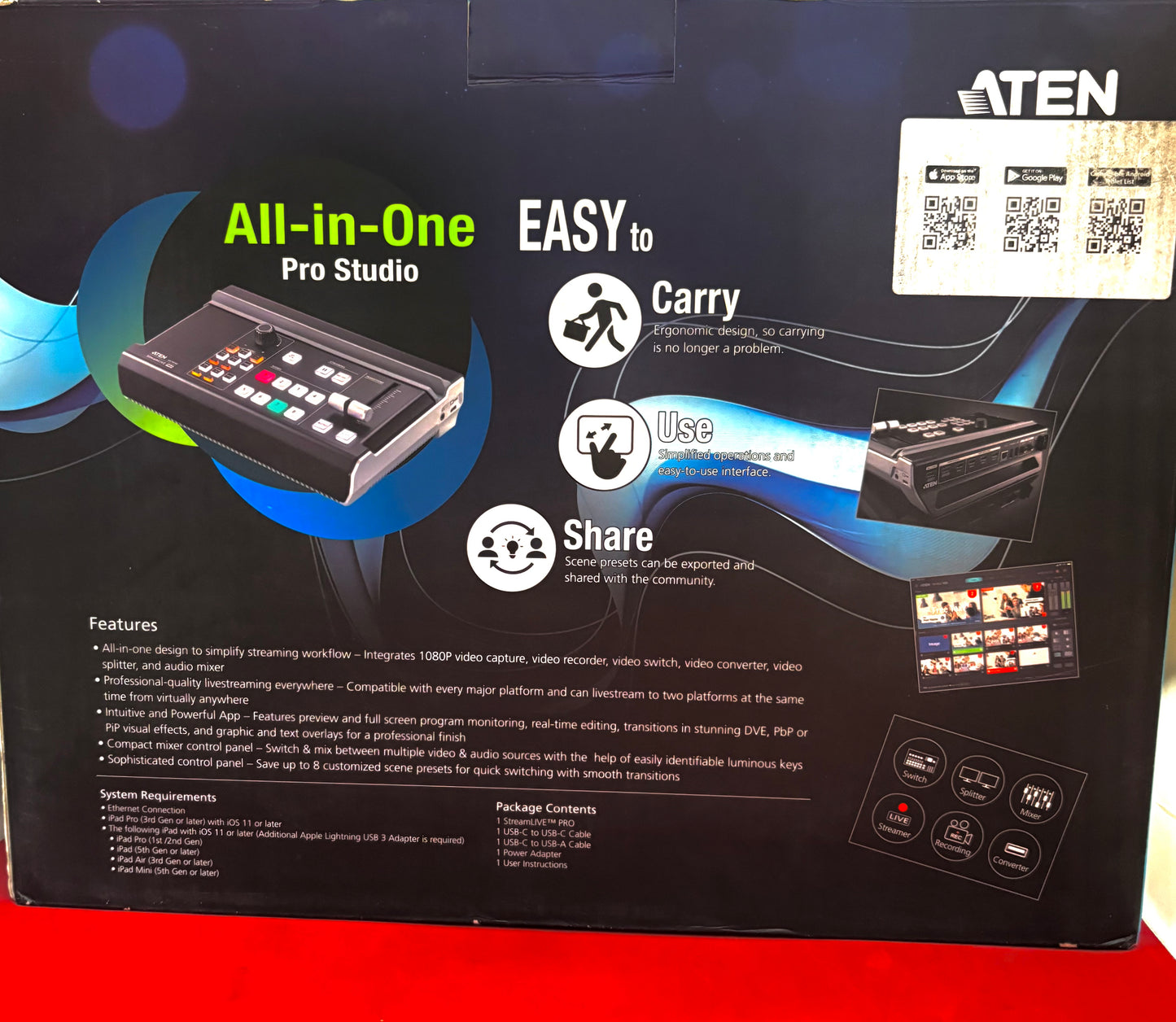 Aten UC9040 StreamLive Pro All-in-one Multi-channel AV Mixer (used)