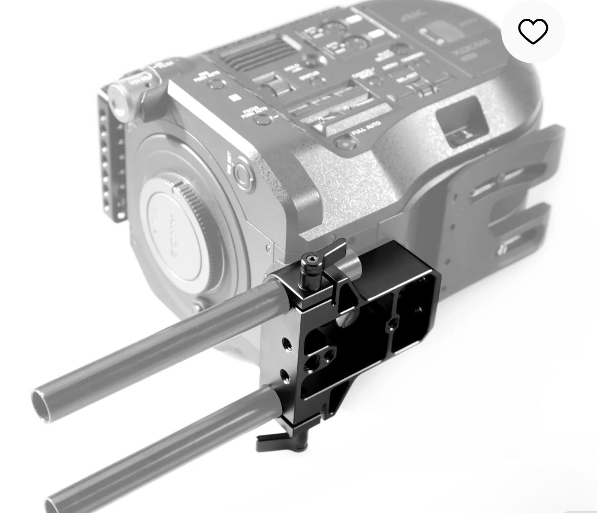 Baseplate with Dual 15mm Rod Clamp