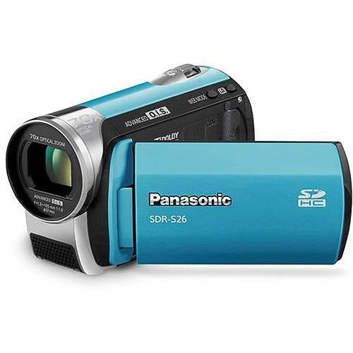 Panasonic SDR-S26 SD Card Standard Definition Camcorder blue (used)