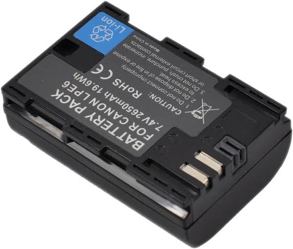 Replacement LP-E6NH battery for Canon cameras