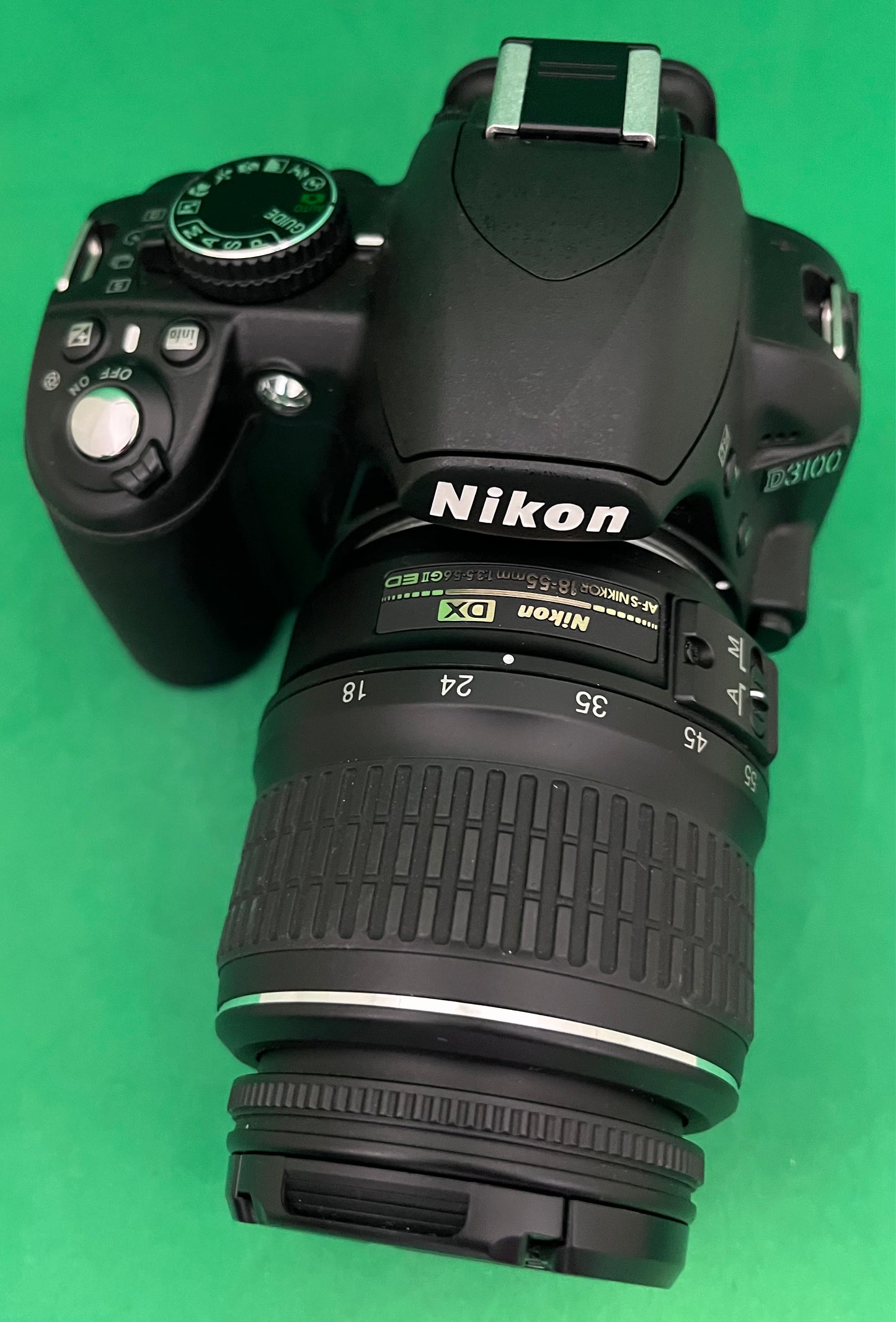 NIKON D3100 + 18-55mm lens DIGITAL SLR CAMERA ( used)