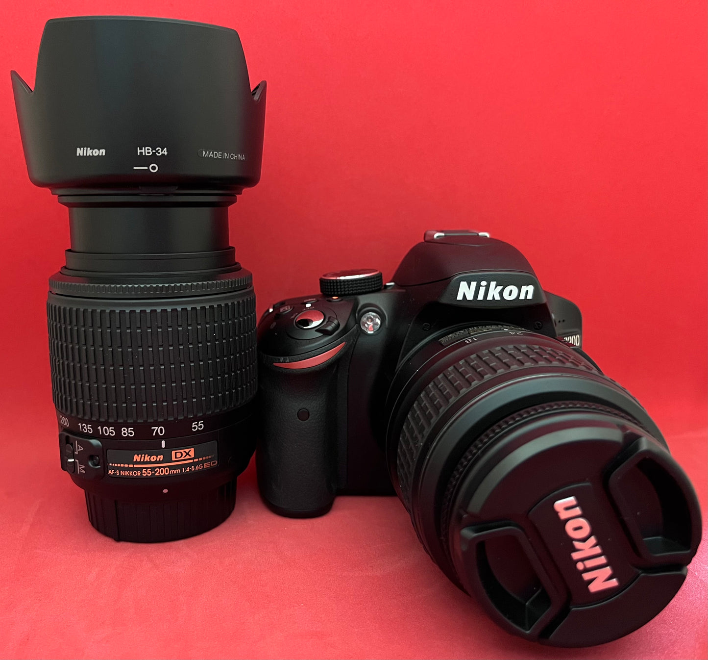 Nikon D3200 Camera 24.2 MP CMOS Digital SLR with 18-55mm & 55-200mm lens