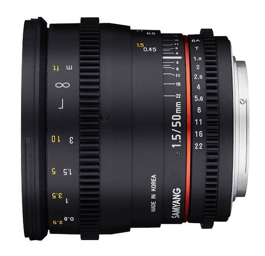 Samyang 50mm T1.5 VDSLR AS UMC Lens for Canon EF