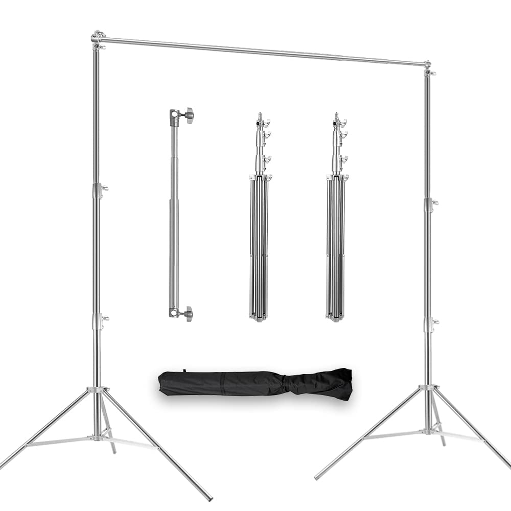 Stainless Steel Silver Backdrop Stand 9.5ftx10ft Photo Stand for Backdrop