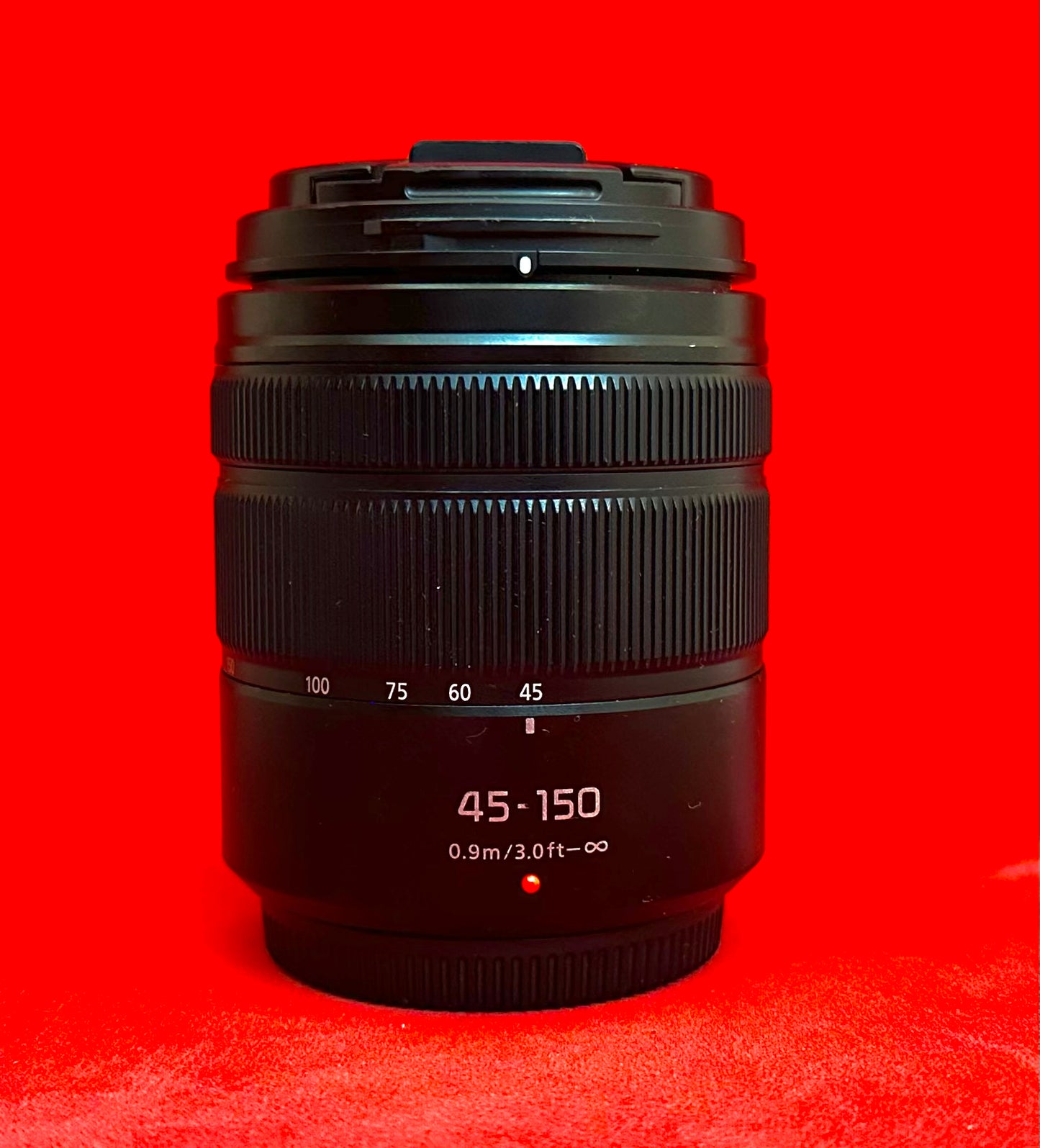 Panasonic Lumix G Vario 45-150mm f/4-5.6 ASPH MEGA O.I.S. Lens (used)