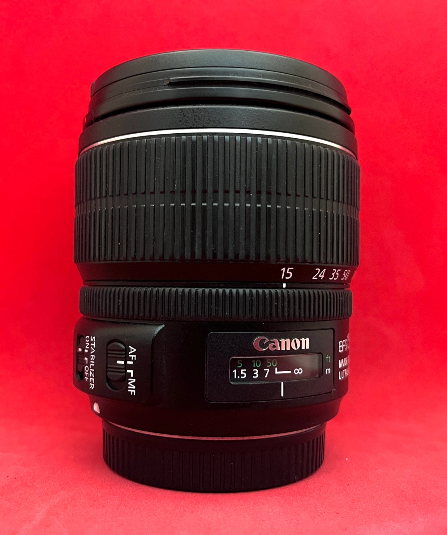 CANON EF-S 15-85MM F3.5-5.6 IS USM MACRO LENS (used)