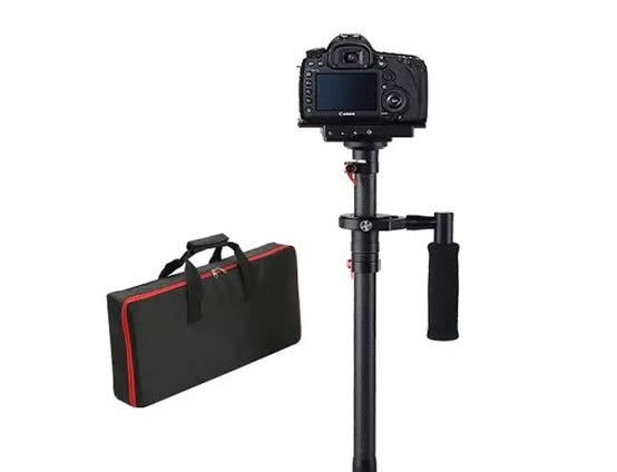 Neewer Carbon Fiber 24 inches/60 Centimeters Handheld Stabilizer with 1/4 3/8 inch Screw Quick Shoe Plate