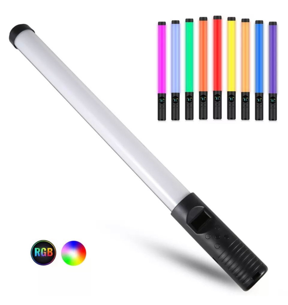 RGB Colorful Photography Light Stick 3000K-6500K Adjustable Temperature Light Stick