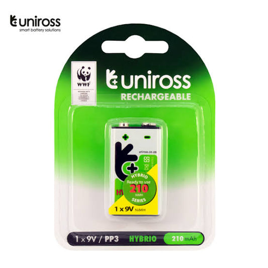 UNIROSS BATTERY 9V RECHARGEABLE