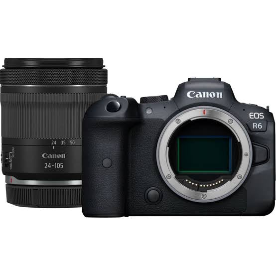 Canon EOS R6 Mirrorless Camera with 24-105 is STM Lens (used).