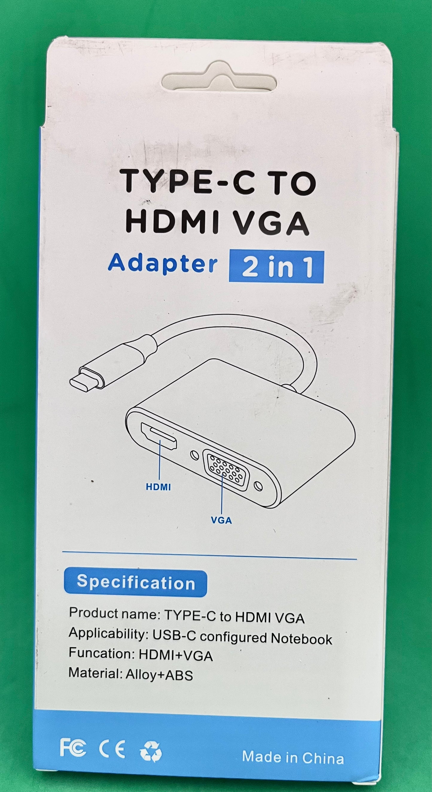 TYPE-C to HDMI + VGA Adapter