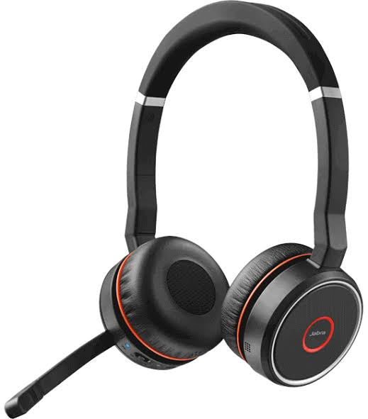 Jabra Evolve 75 Stereo Bluetooth Headset With Noise-Cancelling Mic
