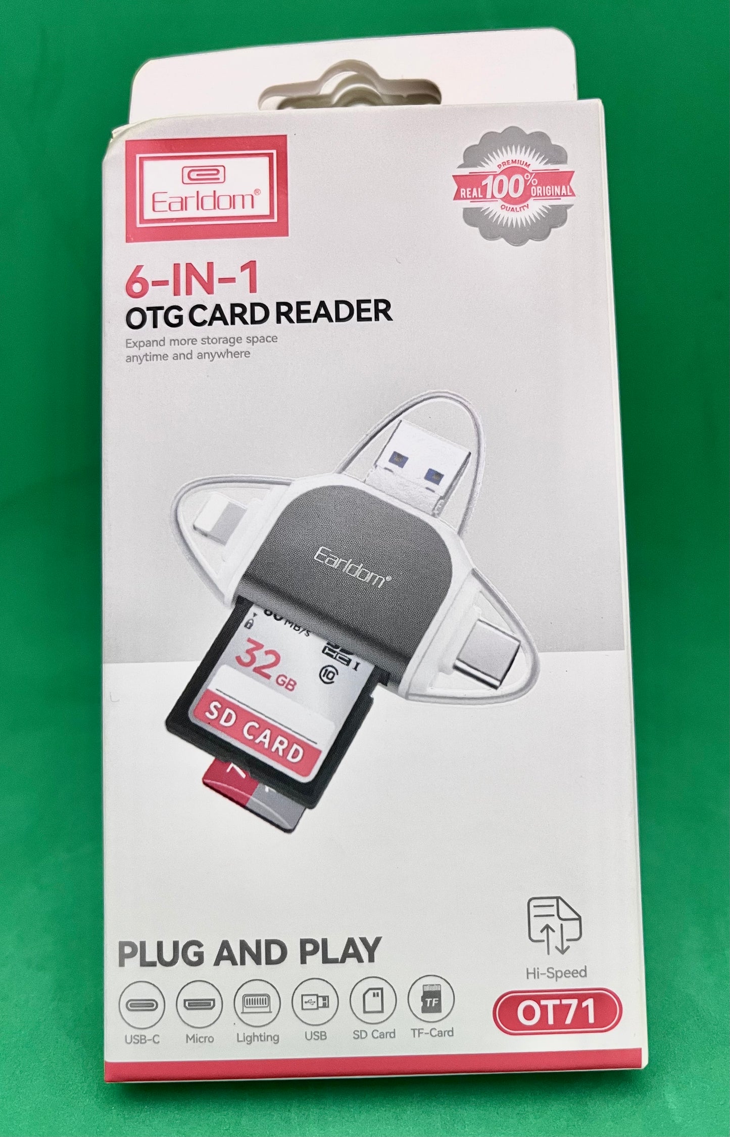 Earldom 6-in-1 OTG Card Reader