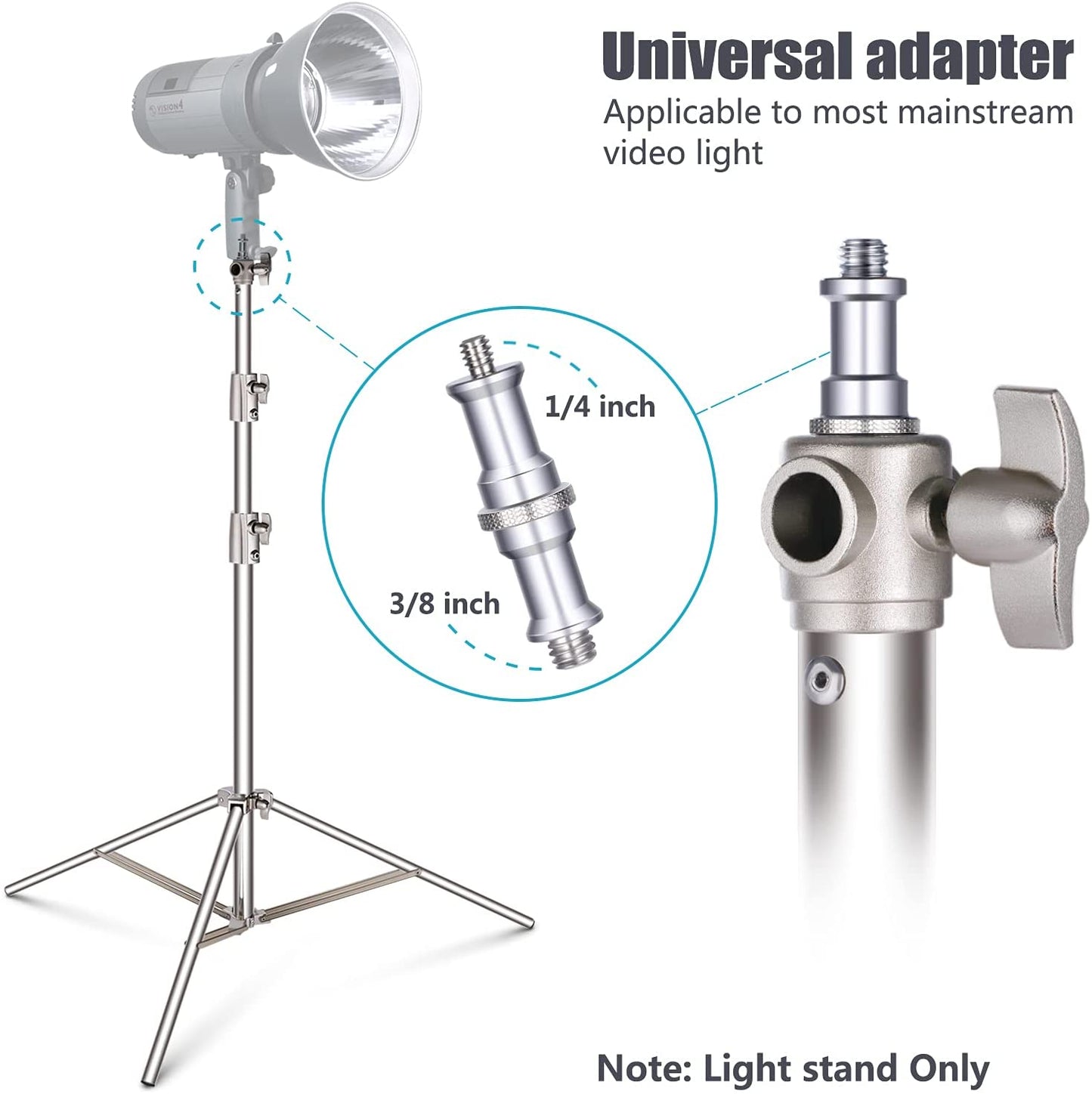 Stainless Steel Stand Heavy Duty for Studio Softbox and Other Photographic Equipment