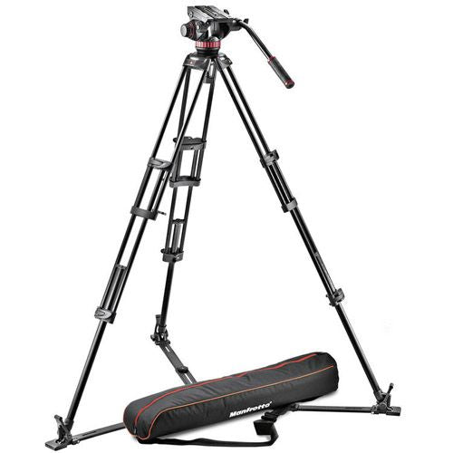 Manfrotto MVH500A + MVT502AM Tripod and Carry Bag